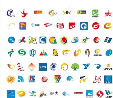 68个电视台台标图片