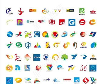 68个电视台台标图片