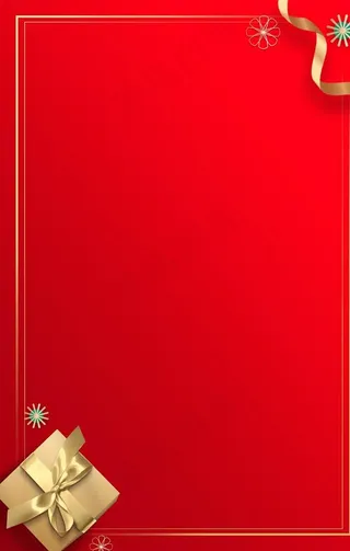 红色礼盒节日背景海报素材图片