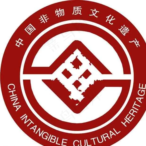 非物质文化遗产标志图片ai矢量模版下载