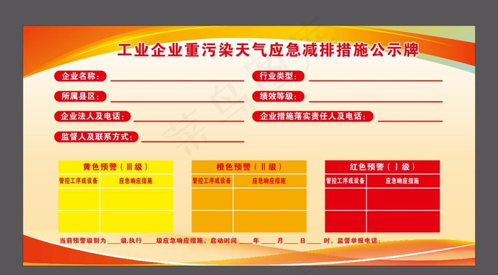 工业企业重污染天气应急减排措施图片