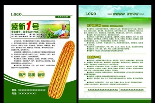 玉米宣传单图片