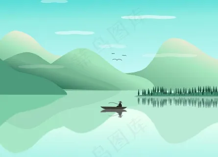 插画山水图片 插画山水图片