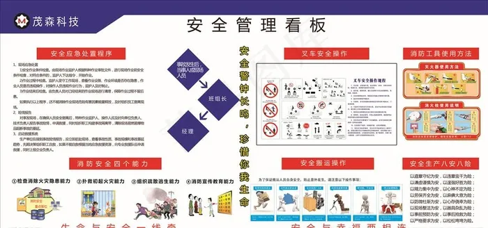 安全管理看板图片(7874X3937(DPI:100))psd模版下载