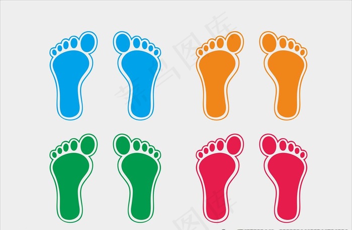 脚印图片