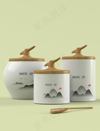 茶叶罐样机图片