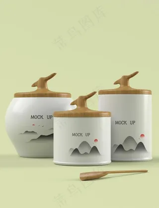 茶叶罐样机图片