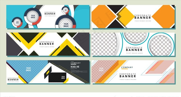 BANNER模板图片ai矢量模版下载