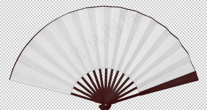 扇子空白扇子白色图片