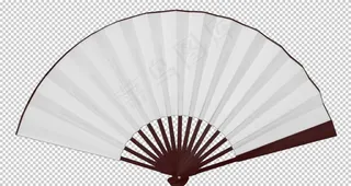 扇子空白扇子白色图片