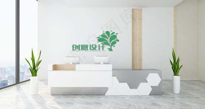 公司前台图片(3840X2160(DPI:300))psd模版下载