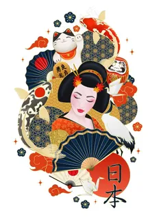 日本元素背景图片