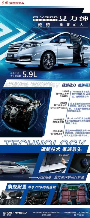 东风本田艾力绅易拉宝展架图片