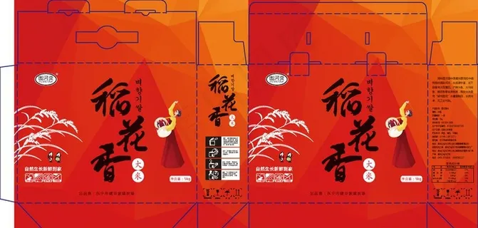 稻花香大米包装设计图片