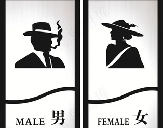 男女卫生间图片