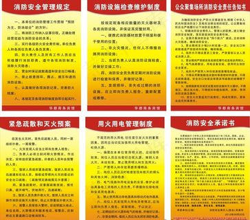 消防制度牌图片