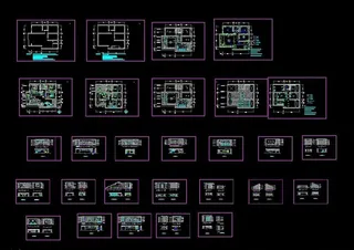 完整的一套室内装修施工图图片