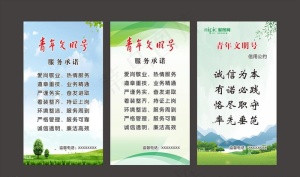 青年文明号海报展板图片