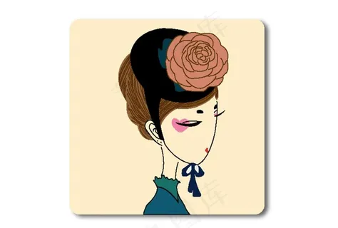 美女插画图片 美女插画图片