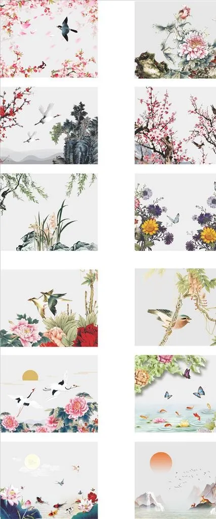 中国风 国潮 古风 典雅设计图片(210X297)cdr矢量模版下载