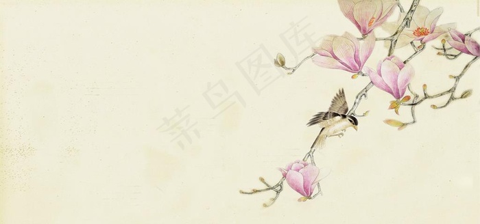 工笔画背景图片