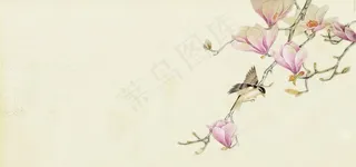 工笔画背景图片