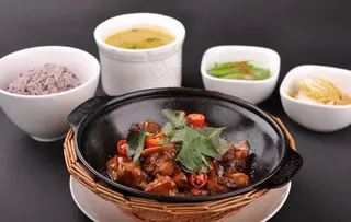 三杯鸡套餐图片