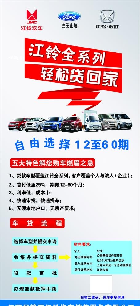 江铃全系信贷易拉保图片cdr矢量模版下载