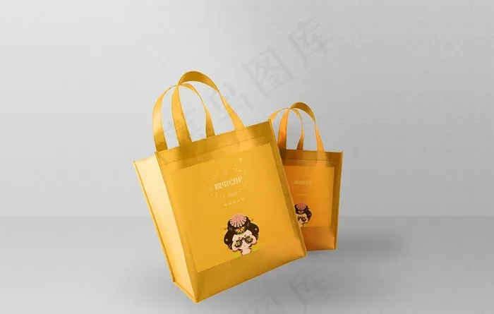 手提袋样机图片psd模版下载