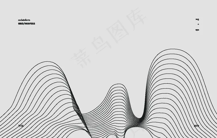 抽象纹理线条图片ai矢量模版下载