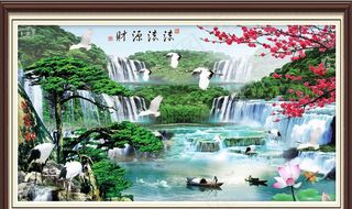 高清分层财源滚滚背景装饰图片