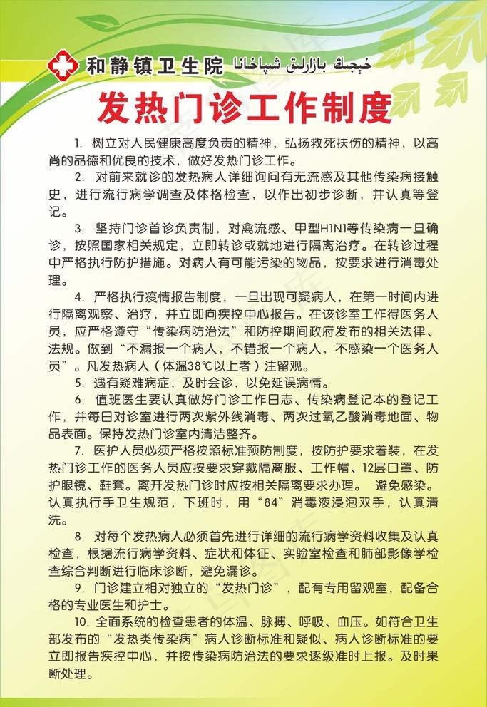 发热门诊工作制度图片
