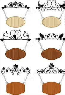 金属挂件 木板告示牌 边框图片 金属挂件 木板告示牌 边框图片