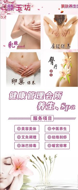 X展架 美容展架 易拉宝图片