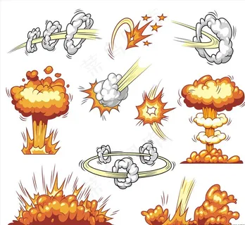 卡通爆炸图片 卡通爆炸图片