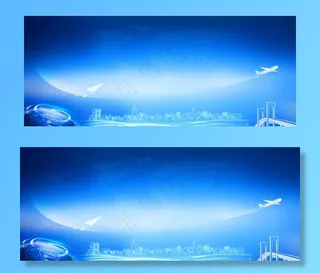 蓝色会议背景图片