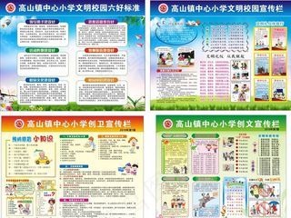 创文明校园宣传栏图片