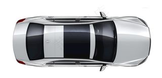 银色轿车俯视图图片