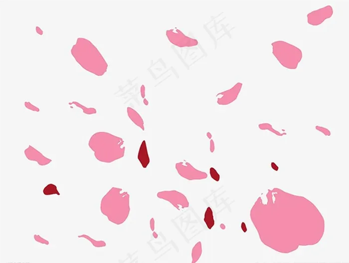 粉色花瓣图片cdr矢量模版下载