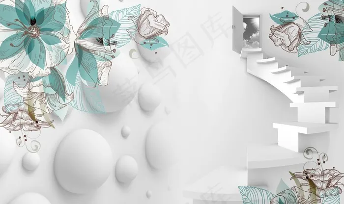 装饰画背景墙图片(9071X5669(DPI:72))psd模版下载