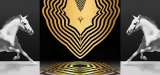 白马装饰画图片