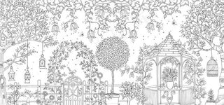 秘密花园 填色卡图片