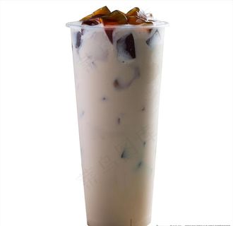 仙草奶茶图片