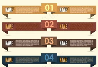 数字序号时尚标签 横幅图片