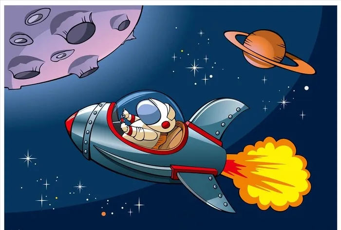 宇宙飞船图片ai矢量模版下载
