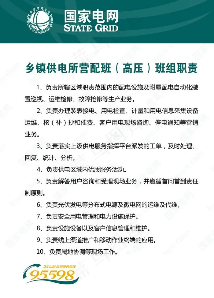 国家电网 展板 安全常识宣传图片(5197X6929(DPI:200))psd模版下载