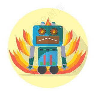 卡通机器人图片