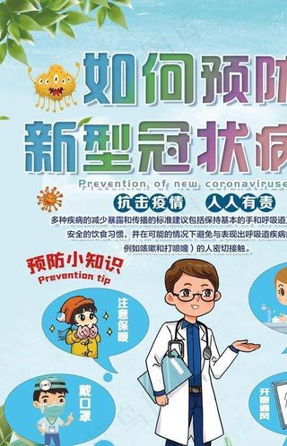 预防新冠病毒肺炎图片