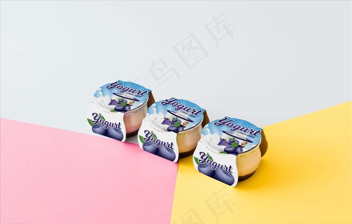 酸奶包装样机图片(6000X4000(DPI:300))psd模版下载