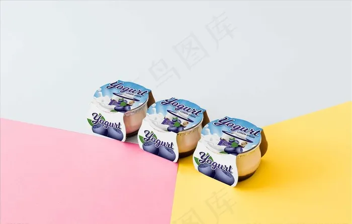 酸奶包装样机图片(6000X4000(DPI:300))psd模版下载